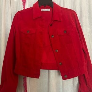 Cielo Red Corduroy Jacket